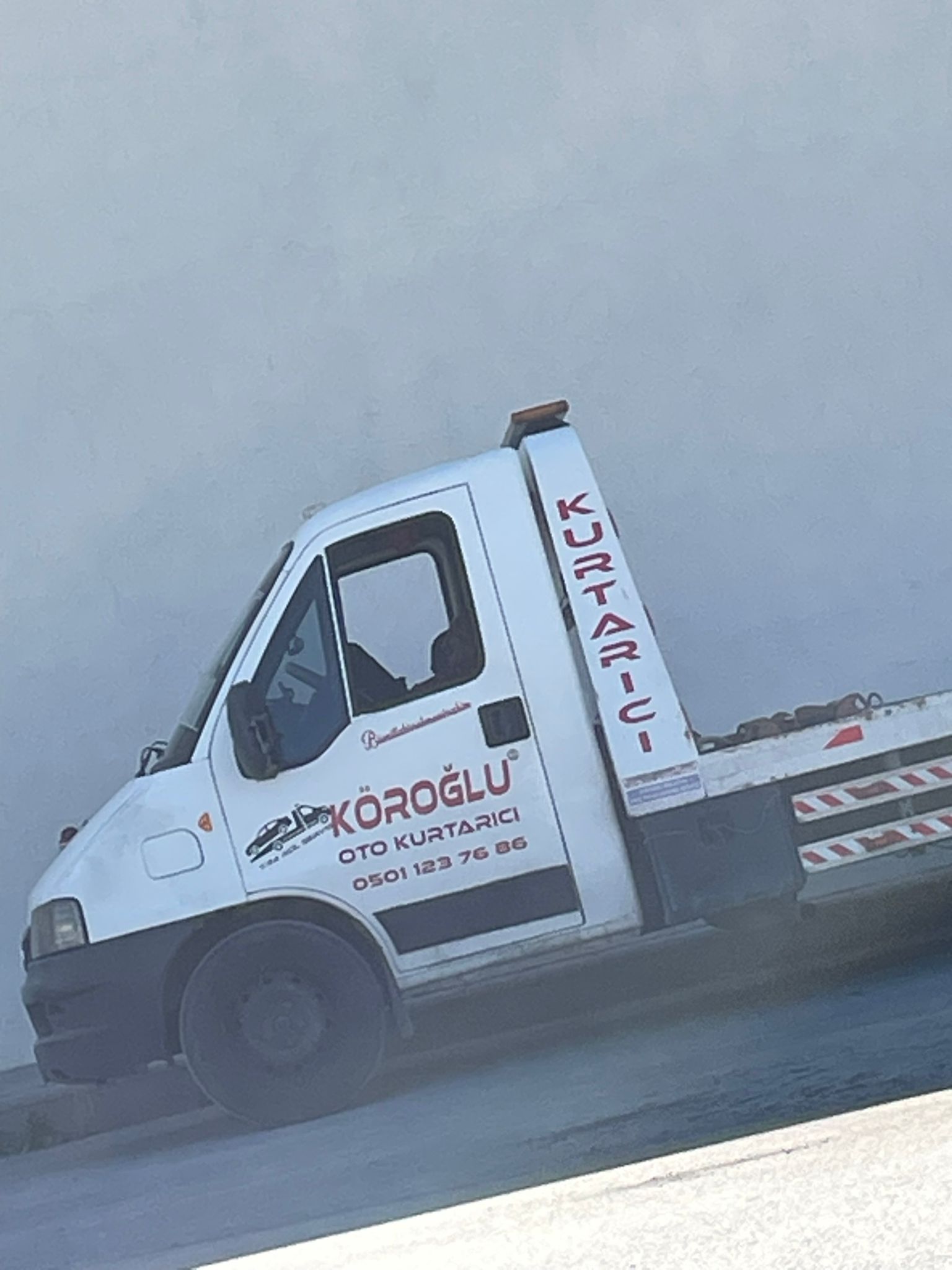 Çekici aracı yakın plan